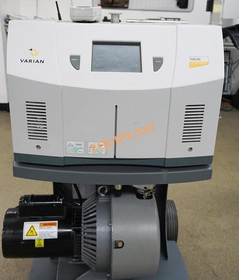 Used Agilent Varian VSMD301 leak detector with Varian Triscroll 620 dry pump 17.7CFM