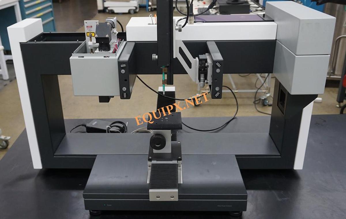 Used Kruss DSA100E drop shape analyzer with large sample frame and multi dosing units