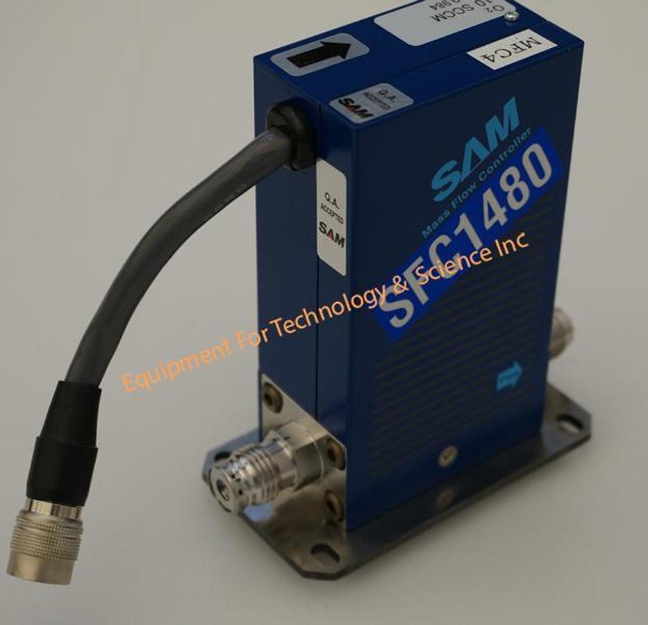 Used SAM SFC-1480 mass flow controller 10 SCCM O2