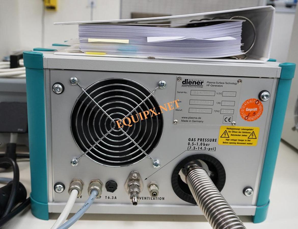 Used Diener FEMTO SRS Plasma asher (2014) with Pfeiffer DUO 1.7cfm vacuum pump