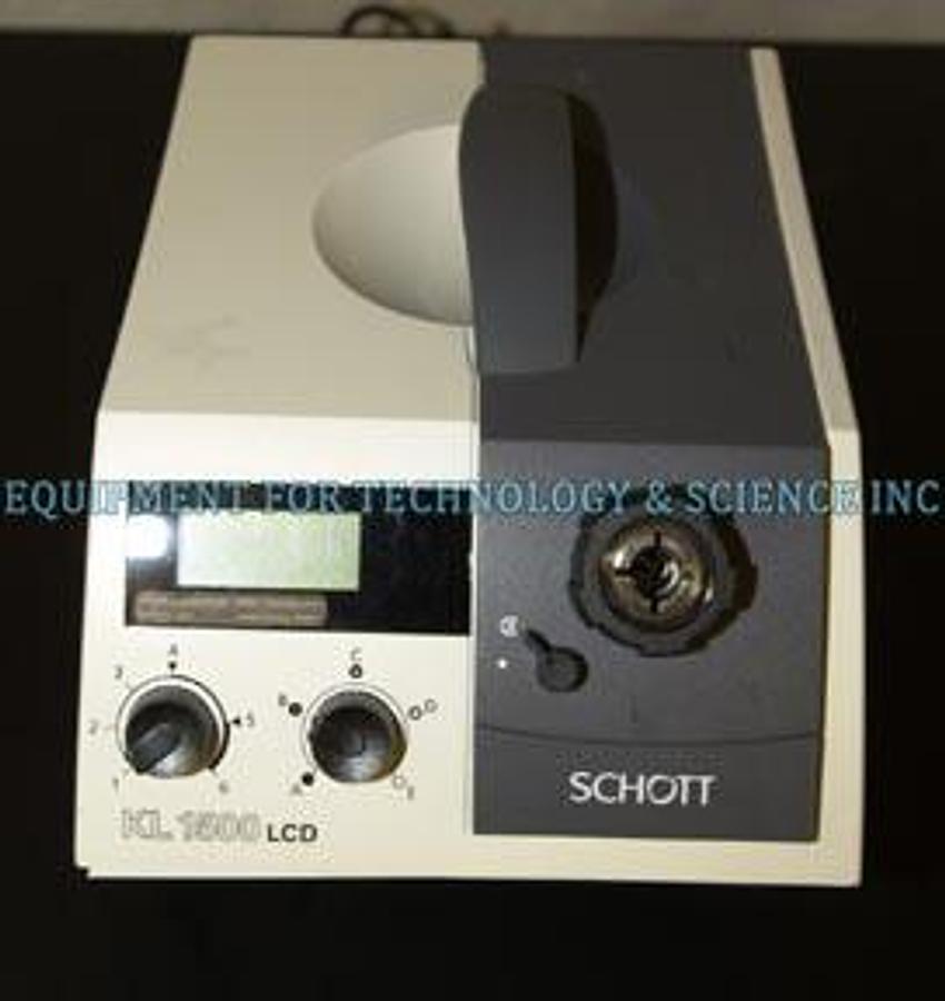 Used Schott KL1500 LCD Fiber Light Illuminator with Color Temperature Display