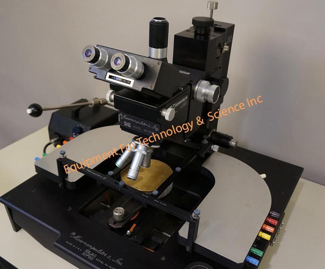 Used Micromanipulator 6100 150mm Manual Prober with B&L Microzoom 2