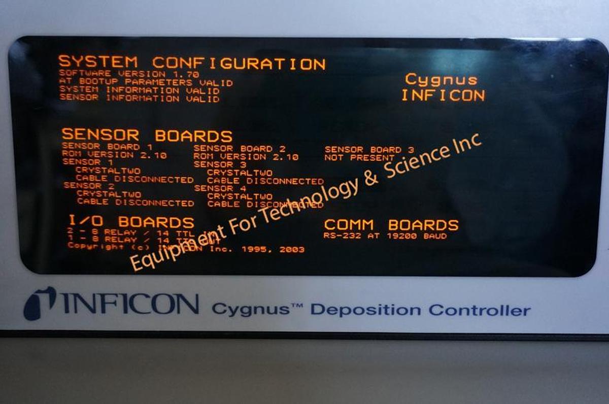 Used Inficon Cygnus ODC5 deposition controller