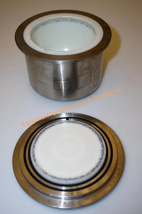 Used Retsch 500ml YZrO2 grinding jar (for Retsch PM400 ball mill) 01.462.0227