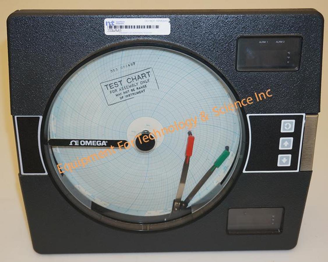 Used Omega CT7110 dual pen programmable circular chart recorder