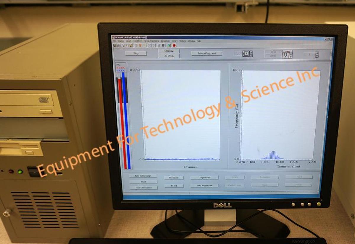 Used Horiba LA-920 particle size analyzer-range .02 to 2000um