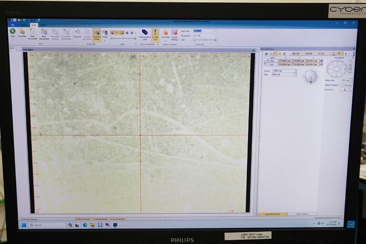 Preowned 2017 Cyber Technology CT 350 3D Non-Contact Optical Profiler