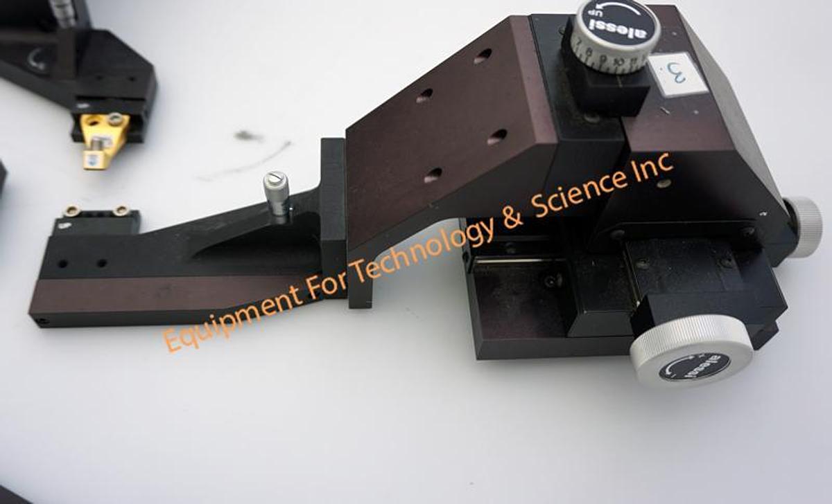 Used Alessi-Cascade MH5 Planarizable Microwave micropositioners with magnetic base- set of 4