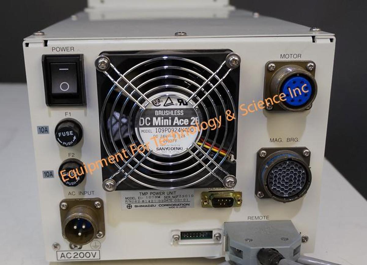 Used Shimadzu TMP803LM 800lps magnetically levitated turbo pump