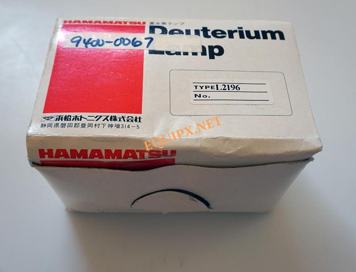 Used Nanometrics Hamamatsu L2196 Deuterium Lamp