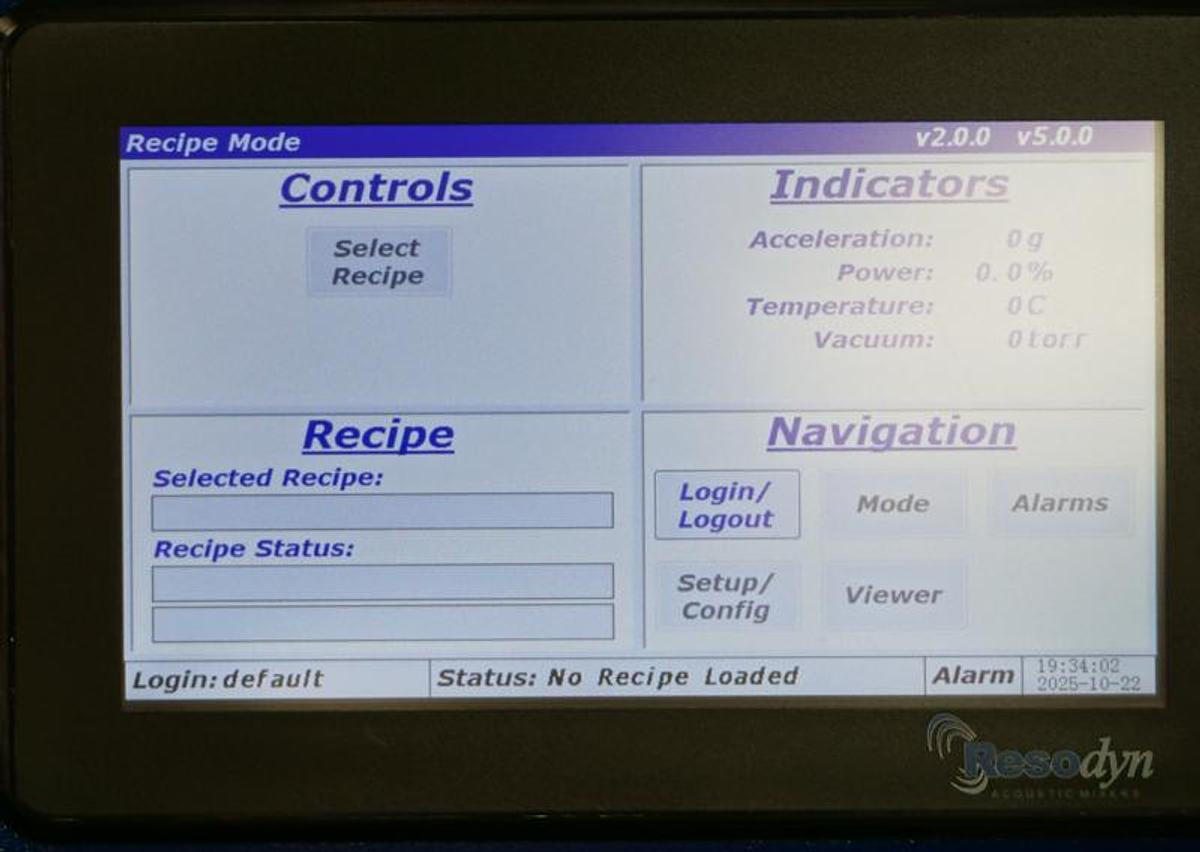 Used Resodyn LabRAM II