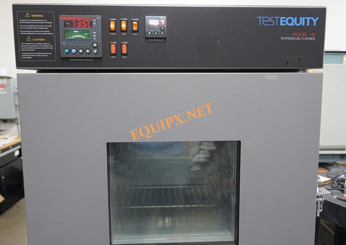 Used Test Equity 140 temperature chamber, 4 cuft, -73C to +175C,