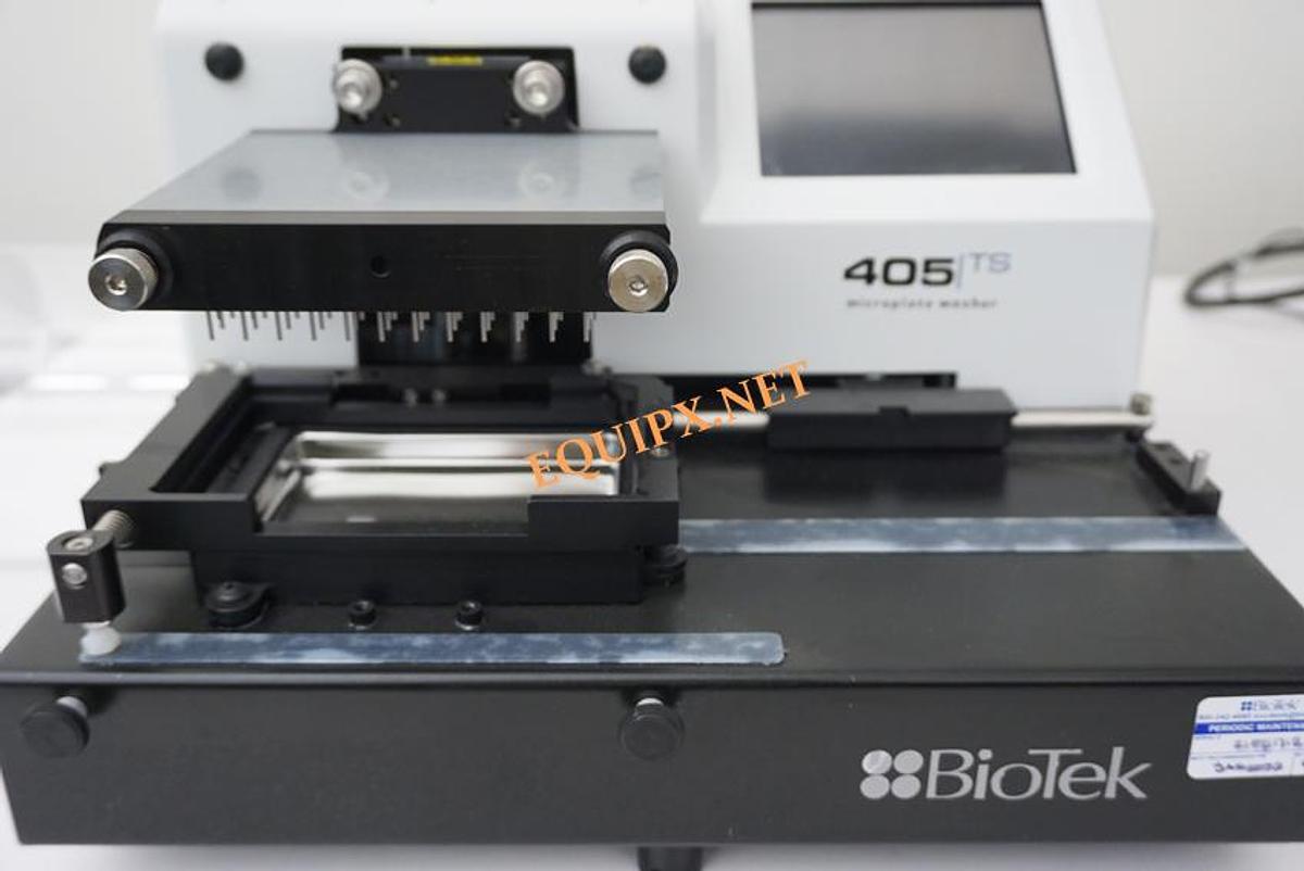 Used Biotek 405TSRVS microplate washer with pump (2021)