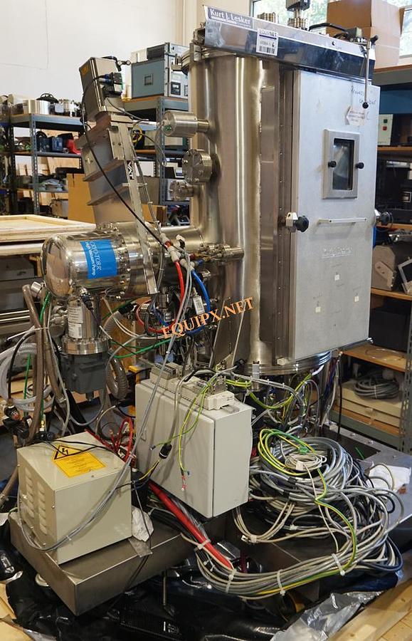 Used Kurt Lesker SPECTROS deposition system with 4-pocket E-beam gun, 3 Thermal sources and load lock