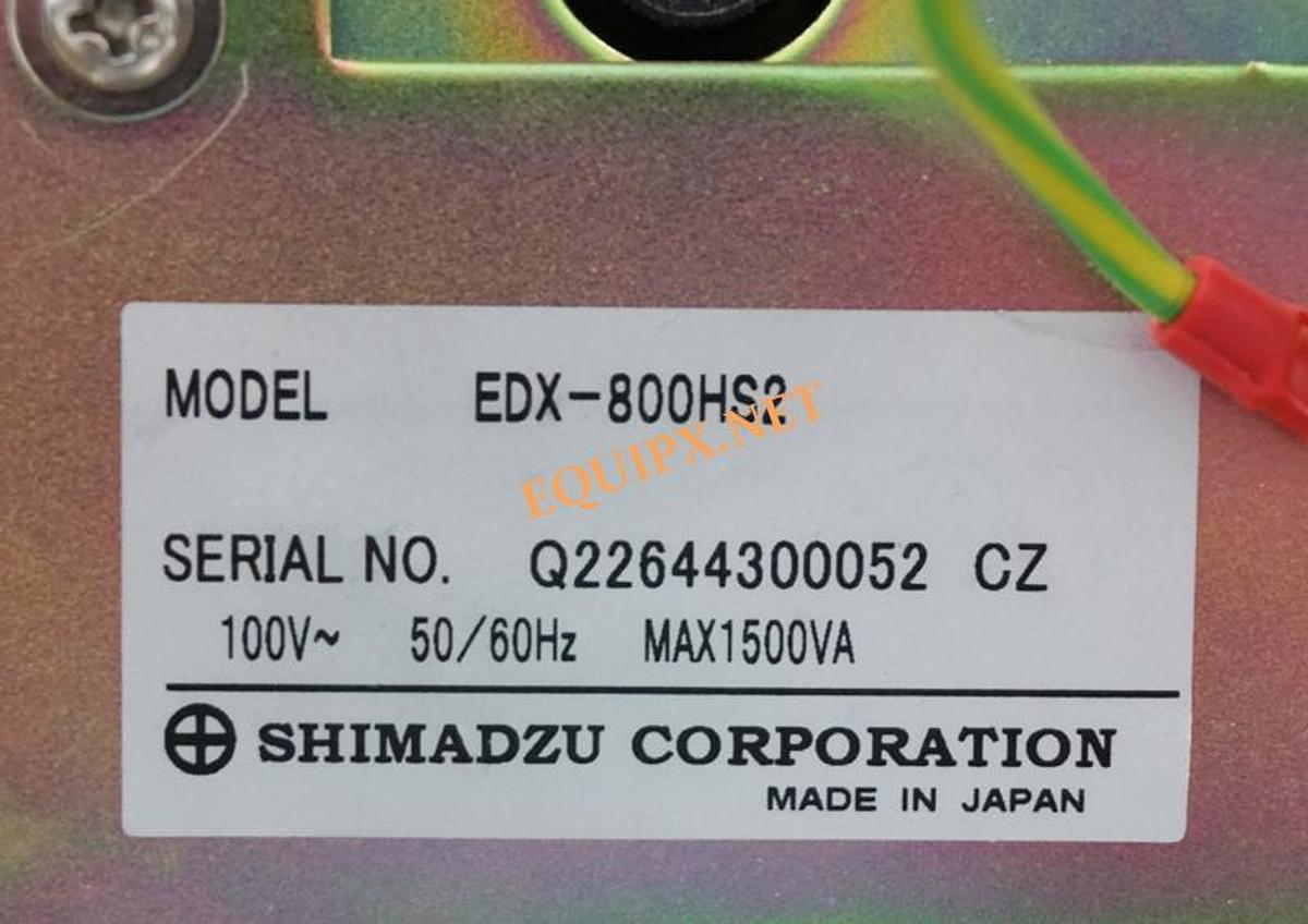 Used Shimadzu EDX-800HS2 energy dispersive X-ray