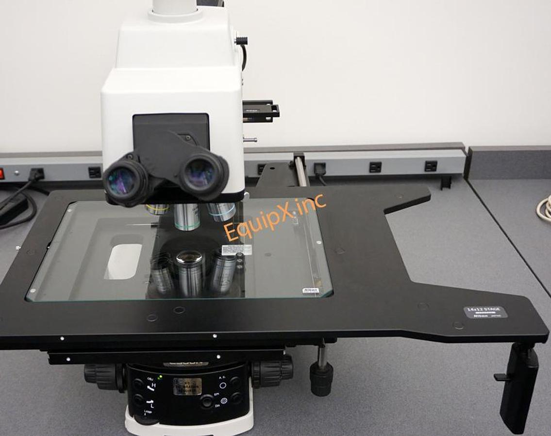 Used Nikon Eclipse L300ND 300mm Wafer Inspection Microscope with reflected and transmitted light