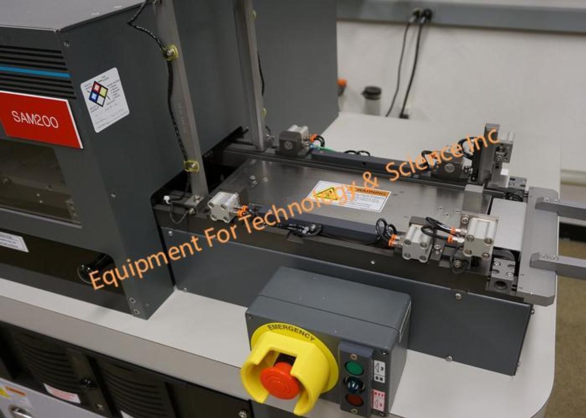 Used Sonoscan DF2200 FACTS 2 Acoustic Scanning Microscope with 15mhz, 30mhz, 50mhz and 230mhz transducers