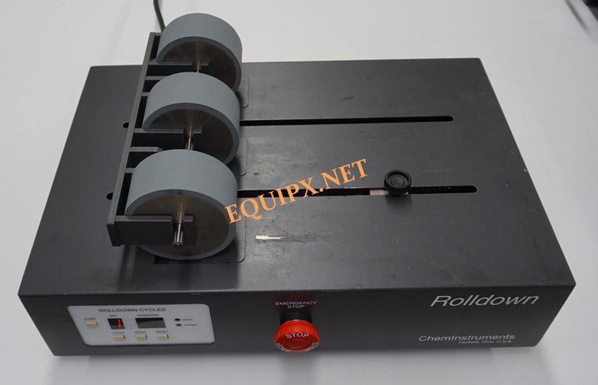 Used Cheminstruments RD3000 Rolldown machine with 3 rollers