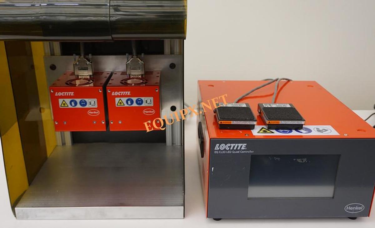 Used Loctite EQ CL30 LED Quad Controller with dual light assembly