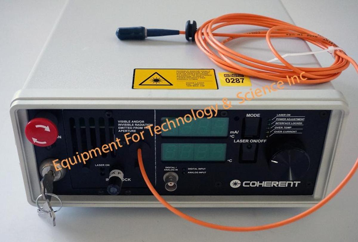 Used Coherent F-System Fiber Coupled Diode Laser System, 630-1000nm, 10W max CW