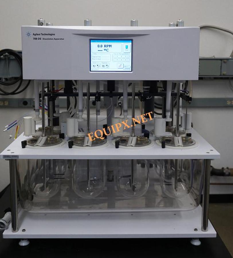 Used Agilent 850-DS Dissolution sampling system with 708-DS dissolution apparatus