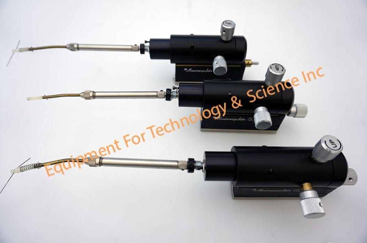 Used Micromanipulator 350 micropositioner- right hand for probing 2-6 micron geometries