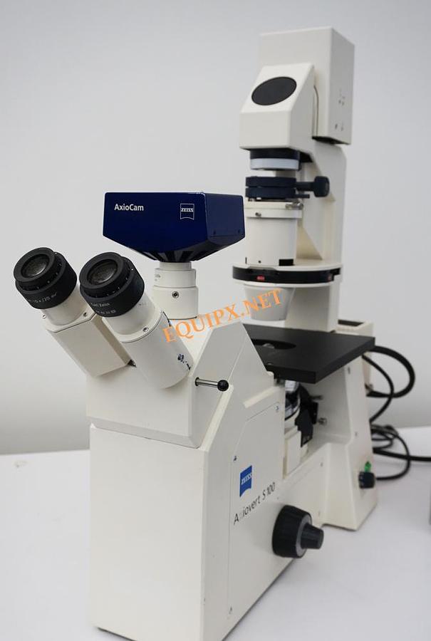 Used Zeiss Axiovert S100 fluorescence inverted microscope