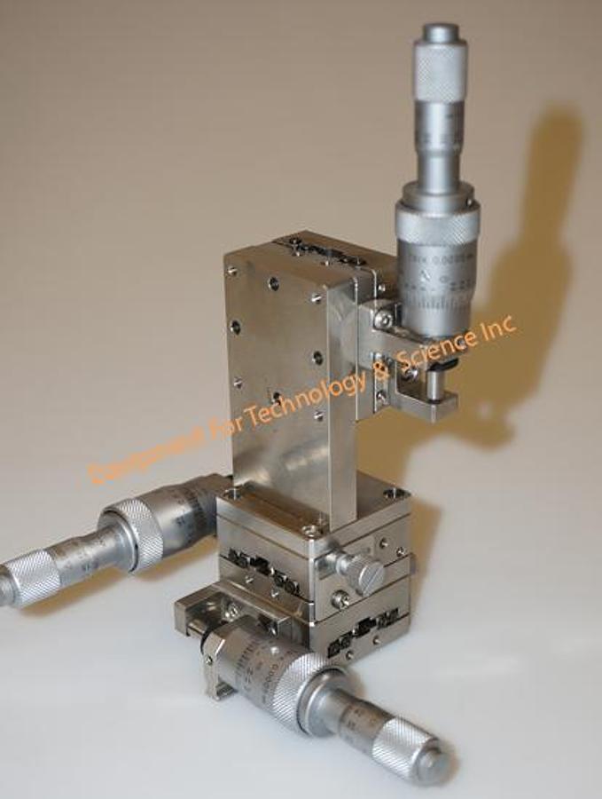 Used Suruga Seiki BS11-40D 3-Axis Linear Stage with Differential Micrometers