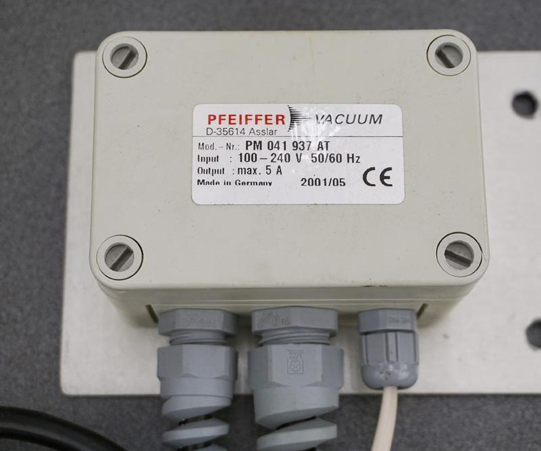 Used Pfeiffer PM 041 937 AT vacuum pump relay box