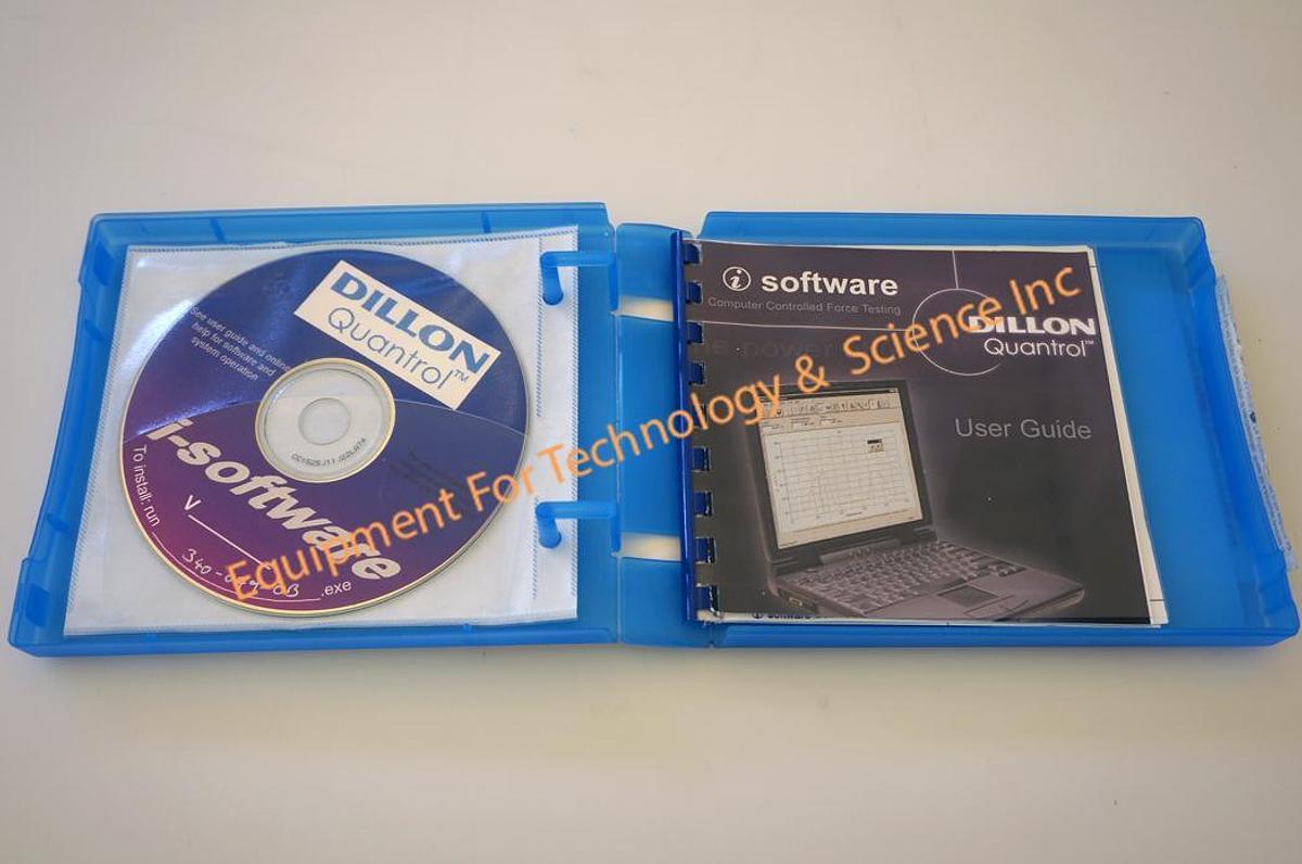 Used Dillon quantrol (Mecmesin) Snapshot motorized test stand with 4 load cells, 220lbf load capacity, software
