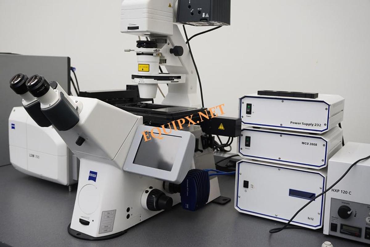 Used Zeiss LSM-700 Laser Confocal with Zeiss Axio Observer.Z1 microscope, Airyscan,  and Definite Focus