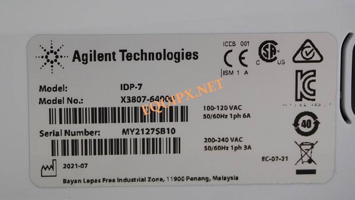 Used Agilent IDP7 scroll pump 5.4 CFM Refurbished with new tip seals