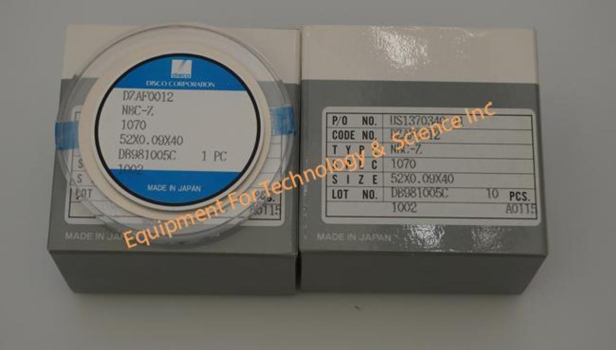 Used Disco NBC-Z dicing blades, 52x0.09x40