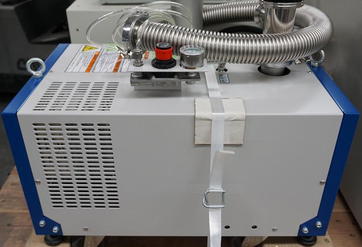 Preowned 2020 Allwin21/ Branson IPC AW-B3000 with 12"x23"d quartz barrel, 2 gas inputs, and Ebara EV-A10-2 dry pump