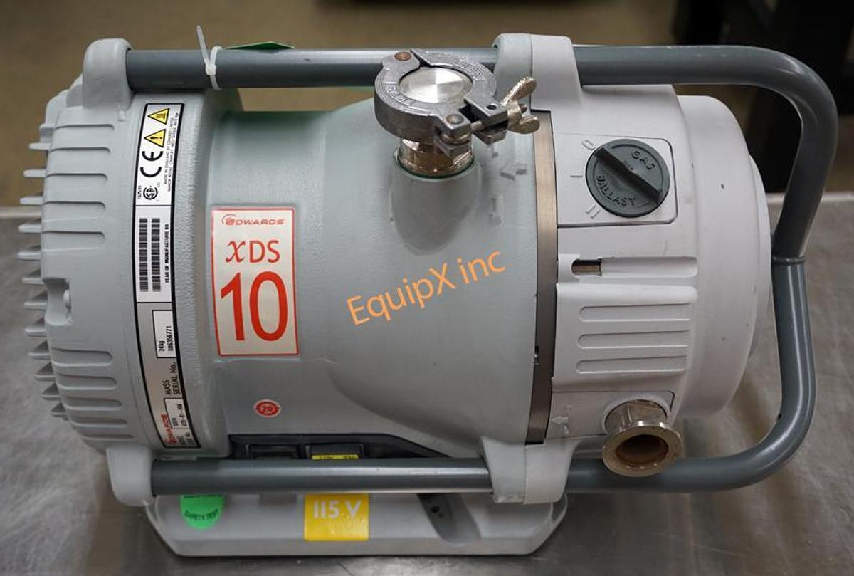 Used Edwards XDS10 scroll pump 6.5CFM@ 60hz, Guaranteed to <10microns