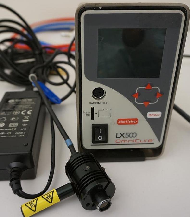 Preowned Excelitas OmniCure LX500-4 LED 4 Channel UV Curing System with 1 max head 365nm x55mm