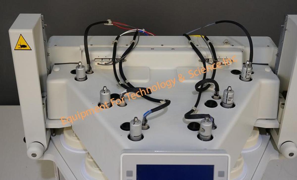 Used Varian VK 7025-6 dissolution apparatus with 6 spindles, recirculator, and printer