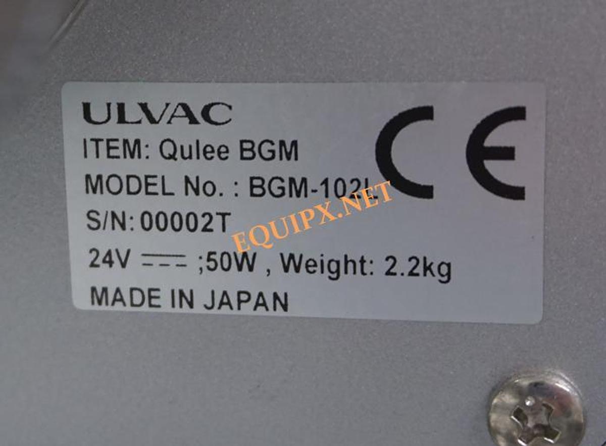 Used Ulvac Qulee BGM-102L Residual Gas Analyzer with Pfeiffer dry pumping system 1-100amu EM tube/Faraday cup