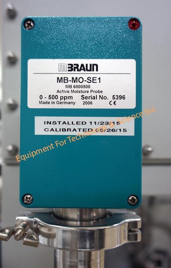 Used Mbraun Unilab glovebox with gas purifier, moisture and oxygen monitor