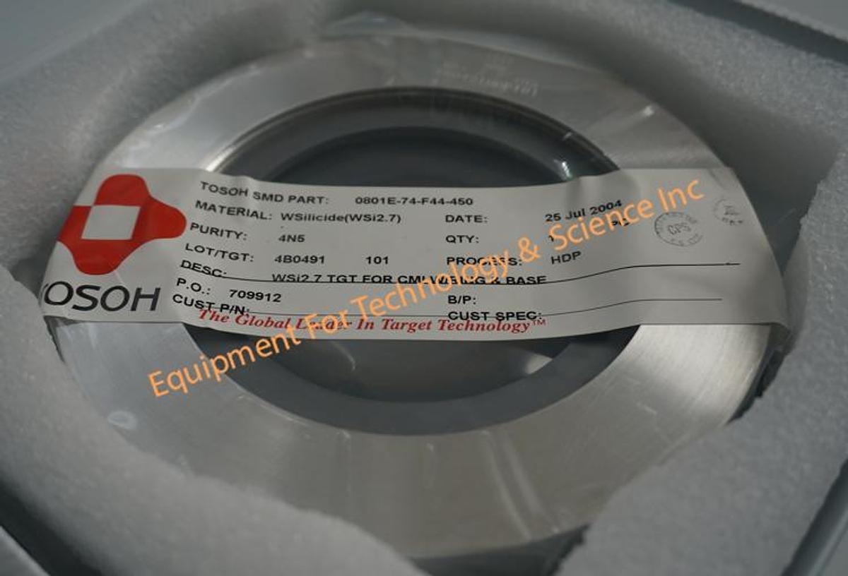 Used Tosoh SMD Sputtering Target, WSilicide (WSi2.7)