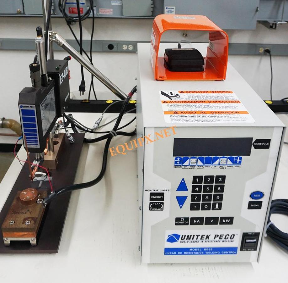 Used Miyachi Unitek UB25 Linear DC Resistance Welding power supply with 80A/EZ weld head