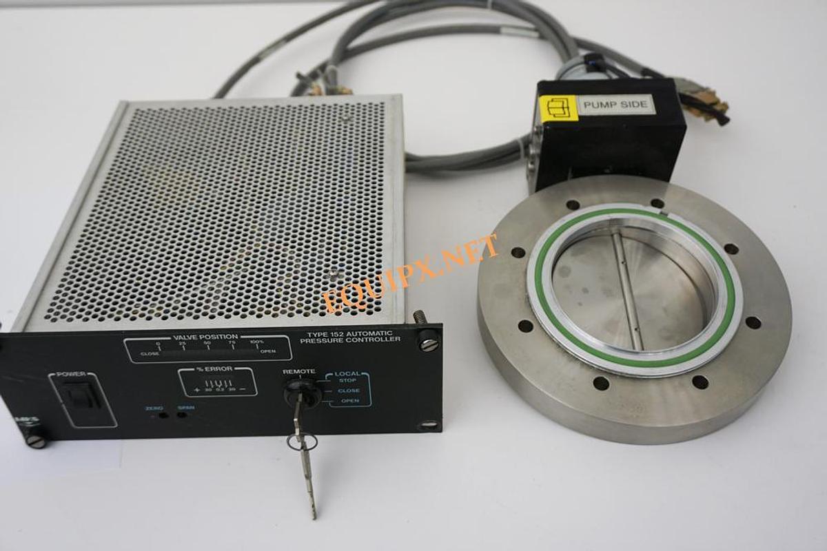 Used MKS 152 auto pressure controller with 253B ISO 100 throttle valve