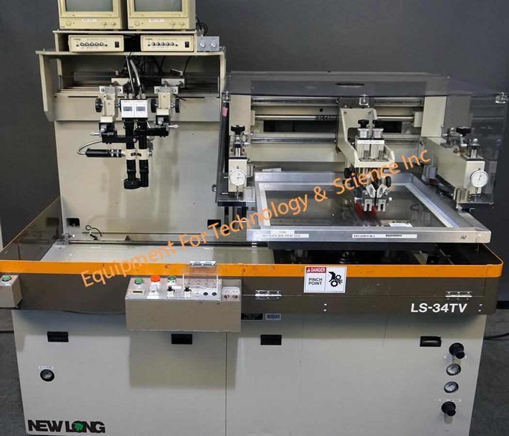 Used New Long Seimitsu Kogyo Co. LS-34TV screen printer