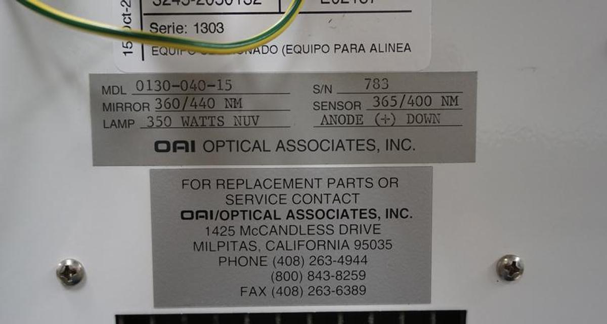 Used OAI 0130-040-15 light source, shutter timer, RPS 2105C2 power supply, Olympus SZ61 microscope