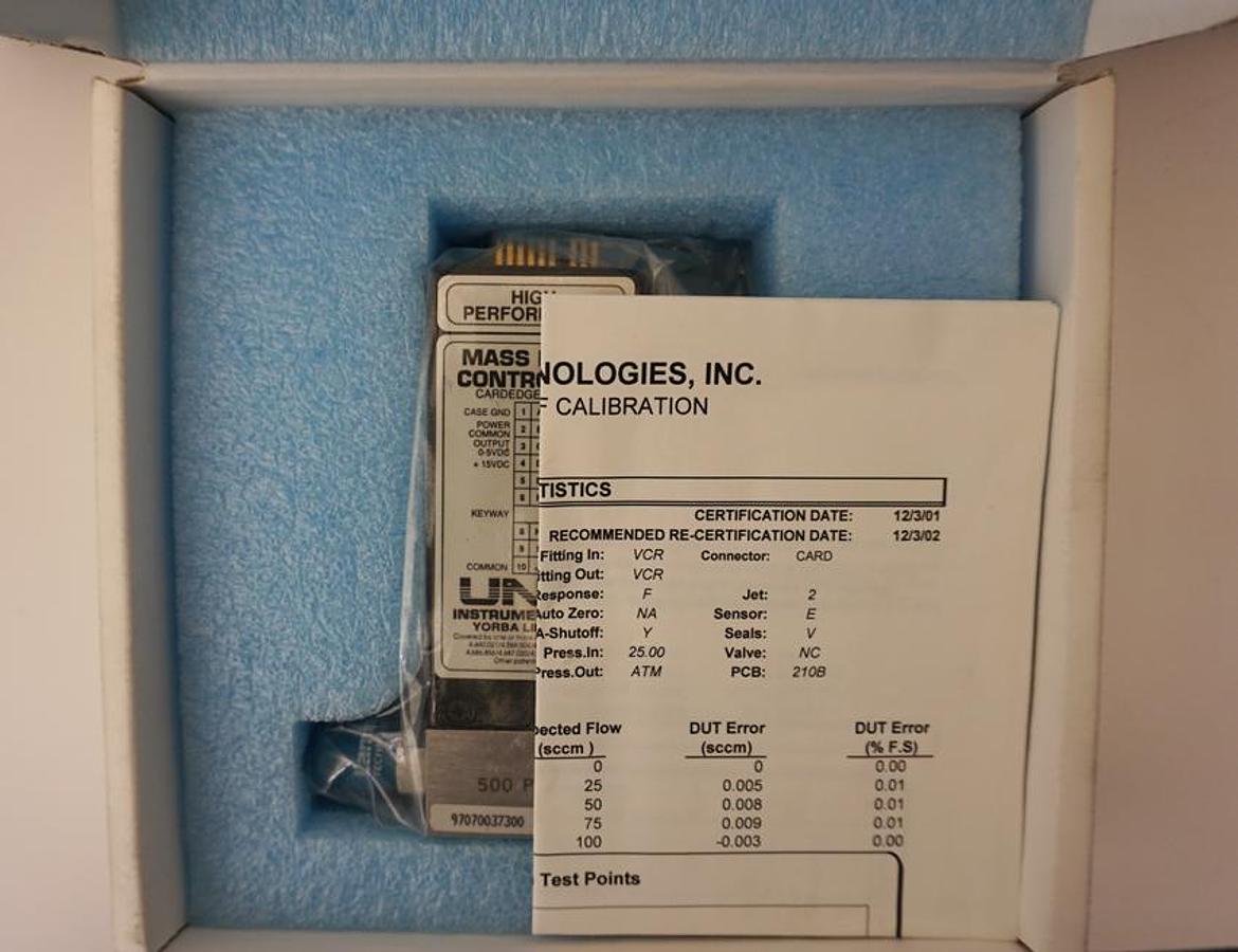 Preowned Unit Instruments UFC-1100 Mass flow controller