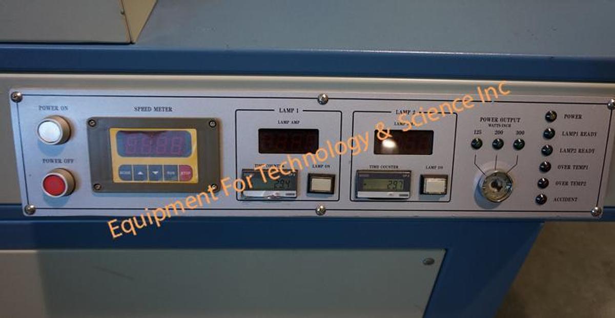 Used Hanovia Ultraviolet (UV) Conveyor Belt Oven