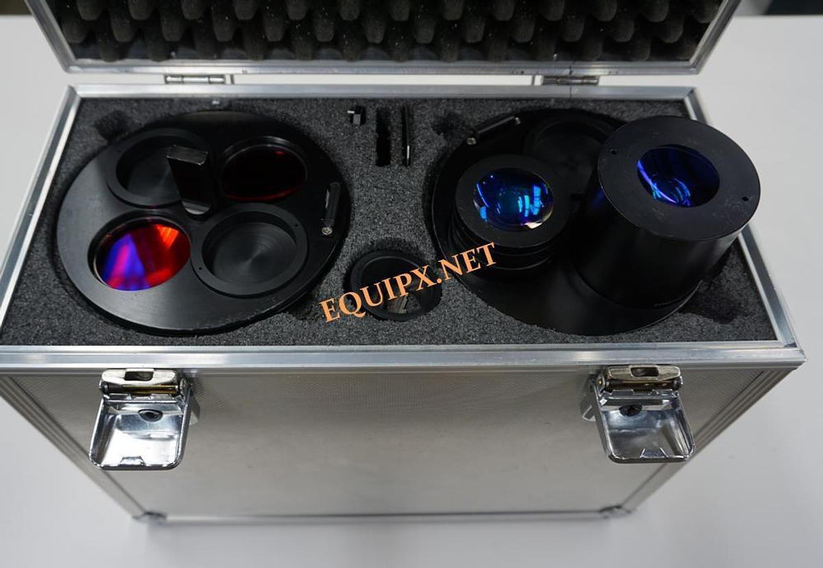 Used Sympatec particle size analyzer with powder feeder and liquid dispersion