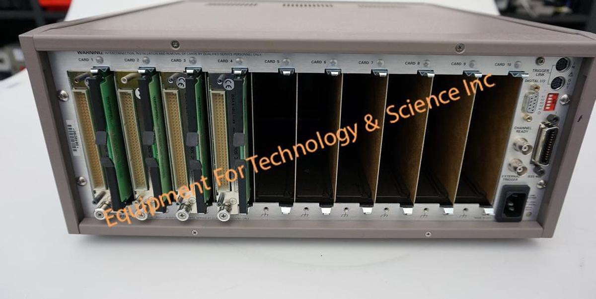 Used Keithley 7002 Switch with (4) 7015C solid state multiplexer cards