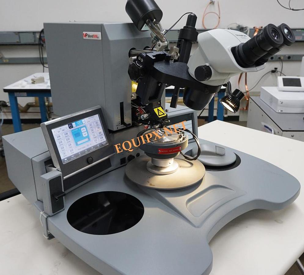 Used Micro Point Pro iBond 5000 Ball Bonder with heated workstage and Olympus stereozoom microscope