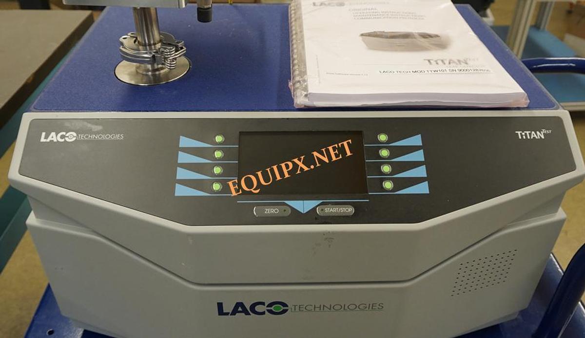 Used Laco Titan Test M Series Helium Leak test station with helium bombing accessory